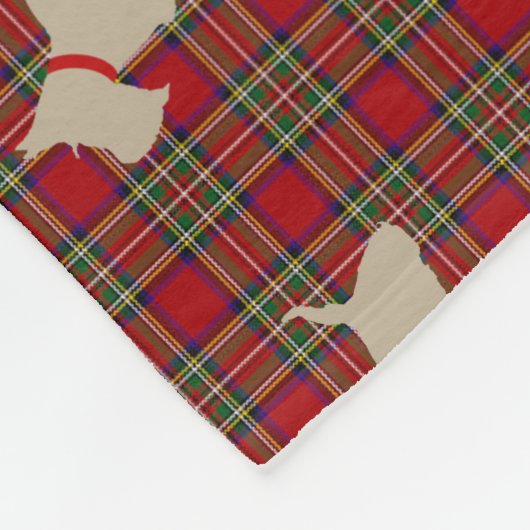 Scottie keine 8 Wheaten Fleecedecke (Ecke)