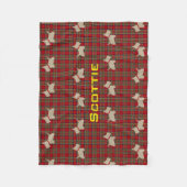Scottie keine 8 Wheaten Fleecedecke (Vorderseite)