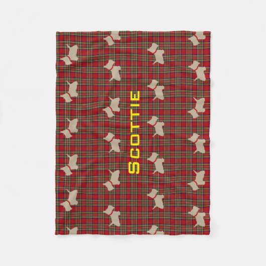 Scottie keine 8 Wheaten Fleecedecke (Vorderseite)