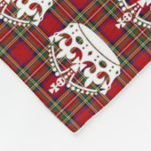 Scottie keine königliche Krone 8 Fleecedecke (Ecke)
