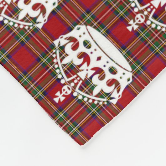 Scottie keine königliche Krone 8 Fleecedecke (Ecke)