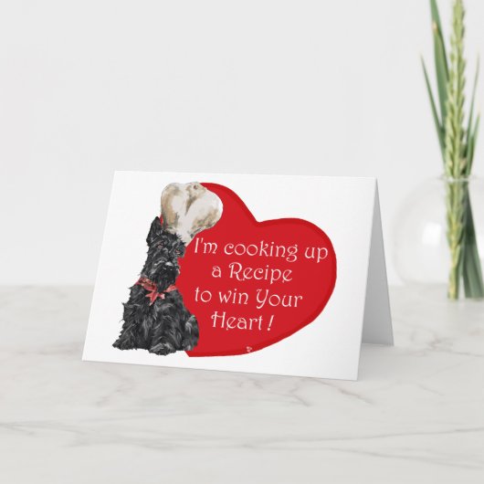 Scottie Koch Valentine Feiertagskarte (Vorderseite)