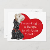 Scottie Koch Valentine Feiertagspostkarte (Vorne/Hinten)