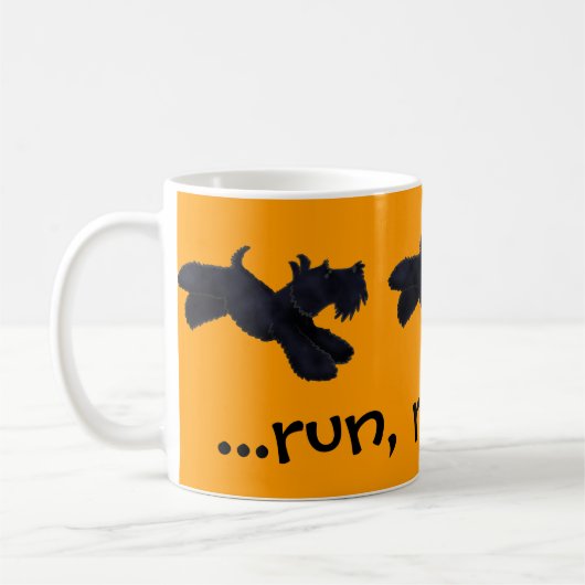 Scottie-LaufTasse Kaffeetasse (Links)