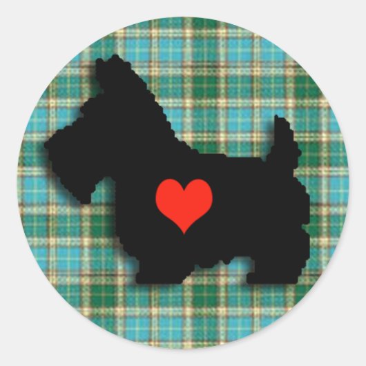 Scottie Liebe Heart Sticker (Vorderseite)