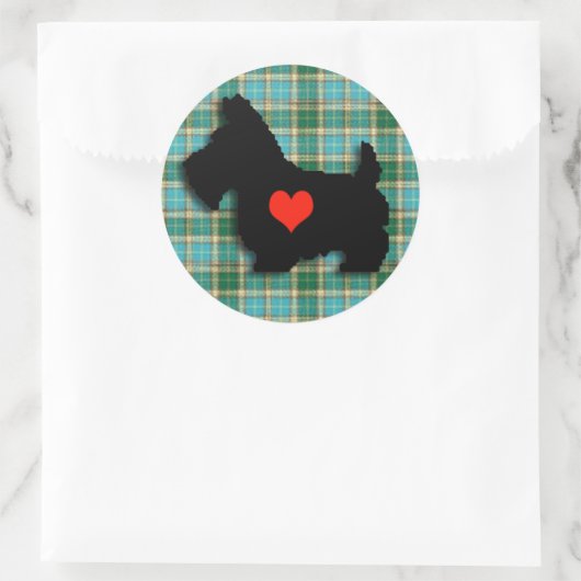 Scottie Liebe Heart Sticker (Tasche)