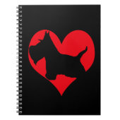 Scottie-Liebe Notizblock (Vorderseite)