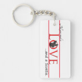 Scottie Liebe Schlüsselanhänger (Vorderseite)