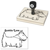 Scottie Liebe Scottish Terrier Dog Custom Gummistempel (Stempel)