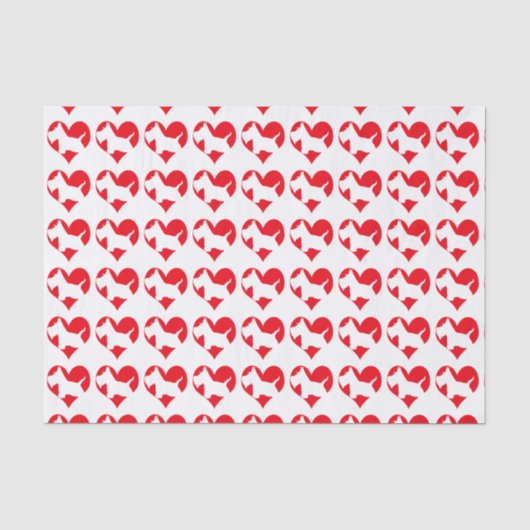 Scottie-Liebe Seidenpapier (Vorderseite)