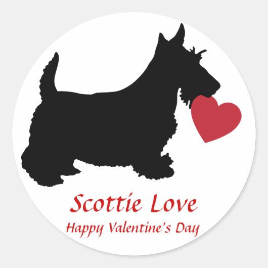 Scottie Liebe Sticker (Vorderseite)