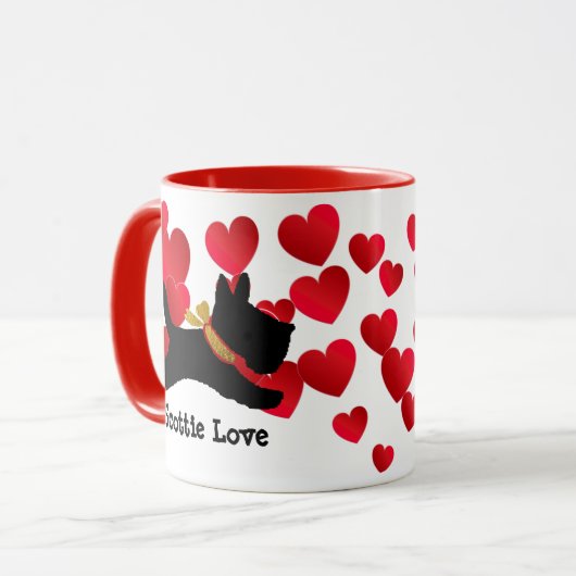 Scottie-Liebe Tasse (Vorderseite Links)