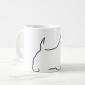 Scottie-Linien Kaffeetasse (Vorderseite Links)