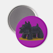 Scottie Magnet (Vorderseite/Rückseite)