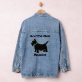Scottie Mama Black Scottie Terrier Name Personaliz Jeansjacke (Hangar)