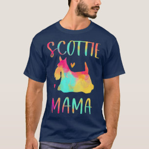 Scottie Mama Colorful Scottish Terrier Gifts Dog T-Shirt