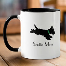 Scottie Mama Fun Vintag Dog Individuelle Name Gree