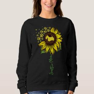 Scottie Mama Sunflower Scottish Terrier Dog Mama M Sweatshirt