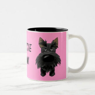 Scottie-Mama-Tasse Zweifarbige Tasse