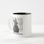 Scottie-Merkmal-Tasse Zweifarbige Tasse (Vorderseite Links)