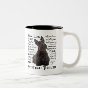 Scottie-Merkmal-Tasse Zweifarbige Tasse