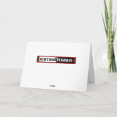 Scottie Merry Christmas Feiertagskarte (Rückseite)