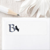 SCOTTIE Monogram B-Adressenmarken (Insitu)