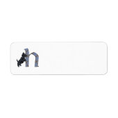 SCOTTIE Monogram H Address Labels (Vorne)