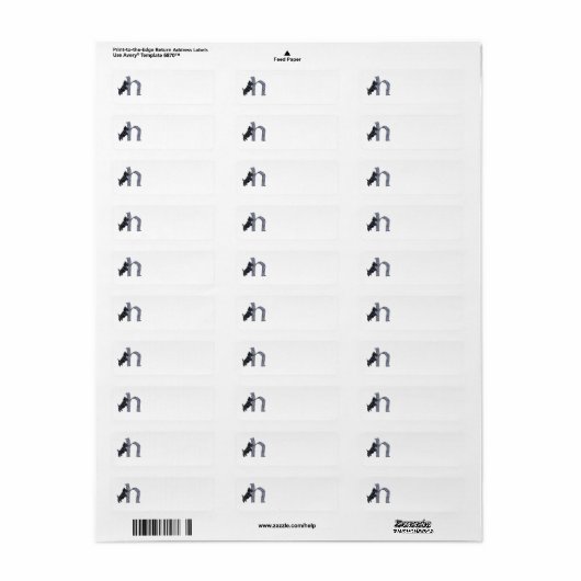 SCOTTIE Monogram H Address Labels (Vorne)