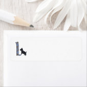 SCOTTIE Monogram L Address Labels (Insitu)