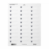 SCOTTIE Monogram R-Adressetiketten (Vorne)