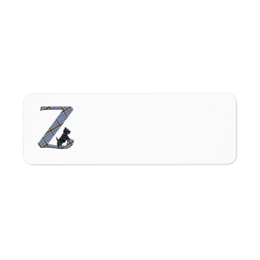 SCOTTIE Monogram Z Address Labels (Vorne)