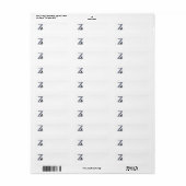 SCOTTIE Monogram Z Address Labels (Vorne)