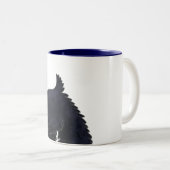 Scottie-Nahaufnahme Zweifarbige Tasse (VorderseiteRechts)