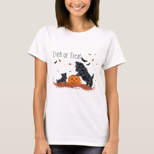 SCOTTIE Papa und Welpe Halloween T-Shirt