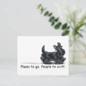 Scottie People zum Sniff Postkarte (Stehend Vorderseite)