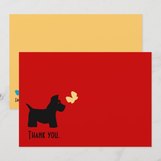 Scottie-personalisierte Karten (Vorne/Hinten)