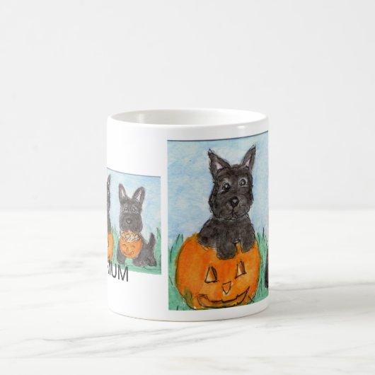 Scottie-personalisierter Tasse Scottishterrier (Mittel)
