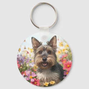 Scottie Power mit Maiblumen Schlüsselanhänger