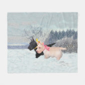 Scottie Puppies Fleecedecke (Vorderseite (Horizontal))