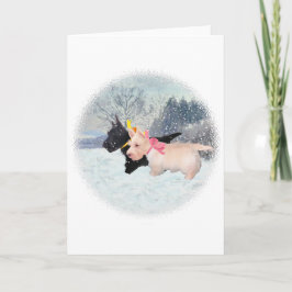 Scottie Pups Feiertagskarte