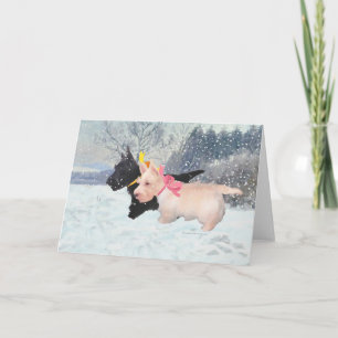 Scottie Pups Feiertagskarte