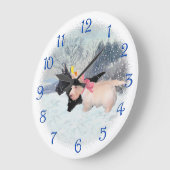 Scottie Pups Große Wanduhr (Winkel)