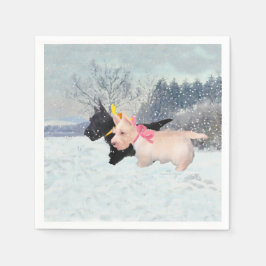 Scottie Pups Serviette