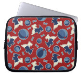 Scottie-Retro Muster-Fall Laptopschutzhülle (Vorderseite)