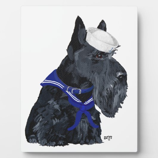Scottie Sailor Fotoplatte (Vorderseite)