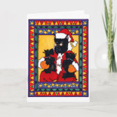 SCOTTIE SANKT FEIERTAGSKARTE (Vorderseite)