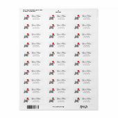 Scottie Santa Return Address Label (Vorne)
