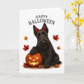 Scottie Schottischer Teufelshund Karte (Gelbe Blume)