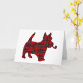 Scottie Scots Terrier Karte (Gelbe Blume)